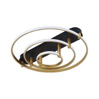 Plafon Skylight Listo 3106m Led Bivolt Preto-dourado - 1