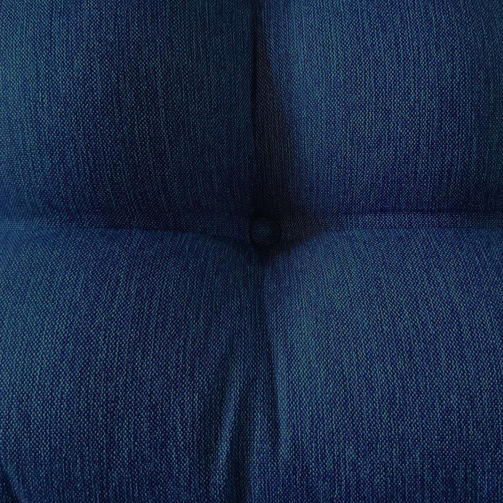 Poltrona Costela Com Puff Em Linho Ou Veludo - élpis Móveis Linho Azul - 3