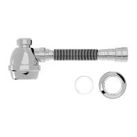 Sifão Sanfonado Extensível Blukit Com Copo 70cm Cromado Universal 031701 - 1