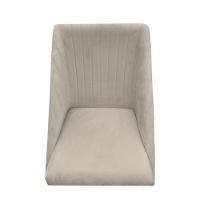 Kit 08 Cadeiras Para Sala De Jantar Ana Pés Palito Suede Bege- D'classe Decor
