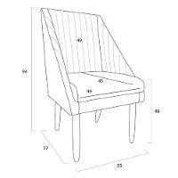 Kit 08 Cadeiras Para Sala De Jantar Ana Pés Palito Suede Bege- D'classe Decor - 6