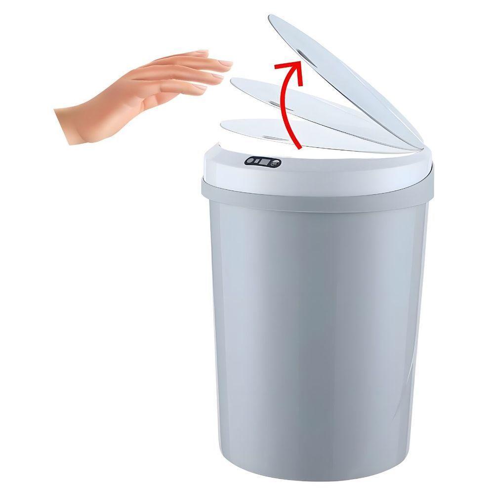 Lixeira Automática Com Sensor 12l - Praticidade e Higiene cinza - 2