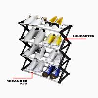 Sapateira Organizadora 4 Níveis - Preto - 7