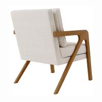 Kit 2 Poltrona Decorativa Moderna Para Sala Escritório Xangai Bouclé Bege - 7