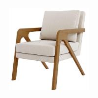 Kit 2 Poltrona Decorativa Moderna Para Sala Escritório Xangai Bouclé Bege - 9