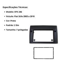 Central Multimídia 2 Din Mp5 Fiat Stilo Câmera Moldura Tela