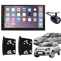Central Multimídia 2 Din Mp5 Ford Ka Câmera Moldura Tela - 1