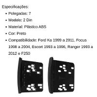 Central Multimídia 2 Din Mp5 Ford Ka Câmera Moldura Tela