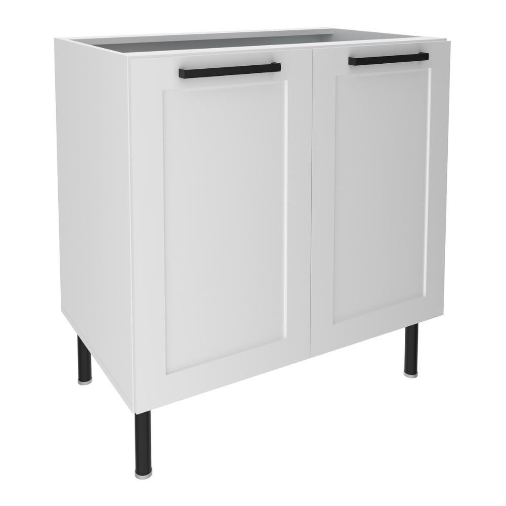 Balcão De Cozinha Em Mdf Com 2 Portas 80cm Multimóveis Cr20428 Branco - 1