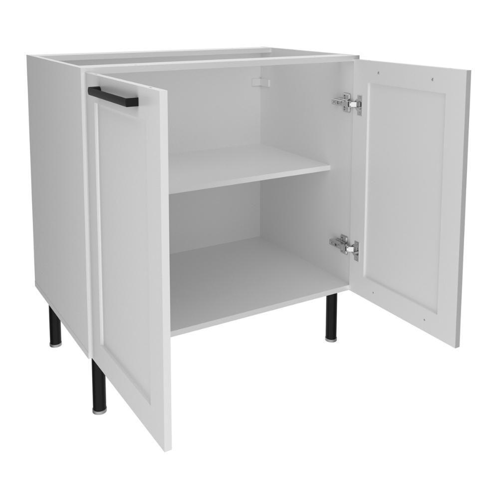 Balcão De Cozinha Em Mdf Com 2 Portas 80cm Multimóveis Cr20428 Branco - 4