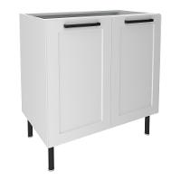 Balcão De Cozinha Em Mdf Com 2 Portas 80cm Multimóveis Cr20428 Branco - 1