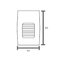 Balizador Taschibra Cine De Embutir Led 2w Bivolt Branco 3000k Luz Amarela 15060106 - 3