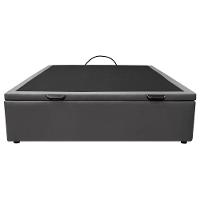 Base Box Baú Para Cama Casal 138x188cm Liz S05 Sintético Cinza - Mpozenato - 6