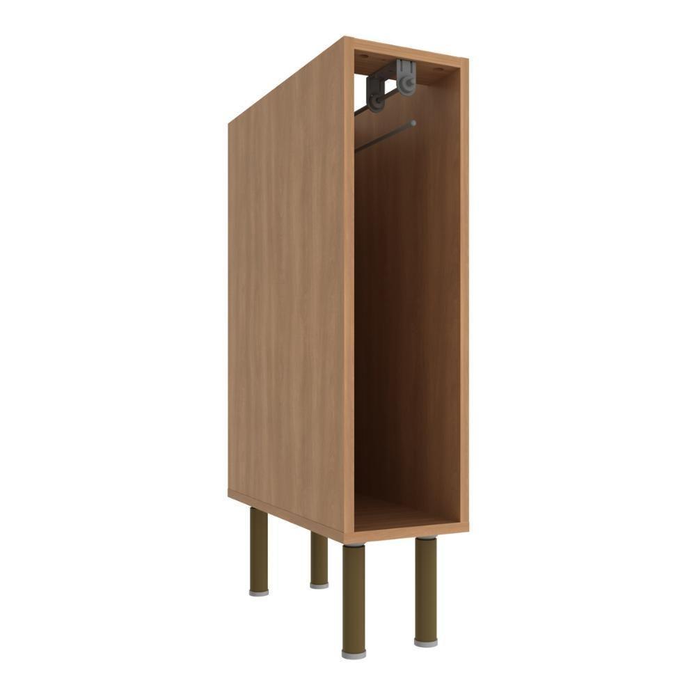 Balcão De Cozinha Com Nicho Porta Toalhas 20cm Multimóveis Cr20423 Freijó - 4