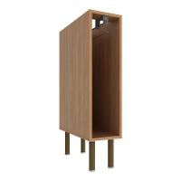 Balcão De Cozinha Com Tampo E Porta Toalhas 20cm Multimóveis Cr20459 Freijó Mármore Branco - 5