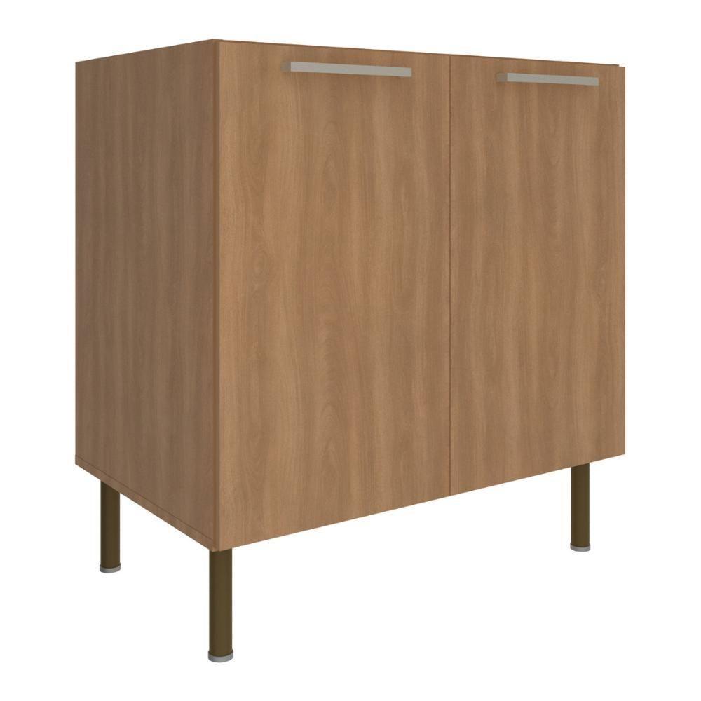 Balcão De Cozinha Com 2 Portas 80cm Multimóveis Cr20424 Freijó - 1