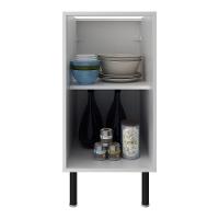 Balcão De Cozinha Em Mdf Com Tampo E 1 Porta 40cm Multimóveis Cr20464 Branco Carvalho Tropical - 5