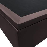 Base Box Baú Para Cama Casal 138x188cm Liz S05 Sintético Marrom - Mpozenato - 5