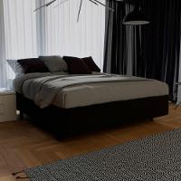 Base Box Para Cama Casal 138x188cm Liz S05 Suede Bordado Preto - Mpozenato - 3