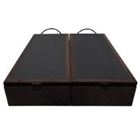 Base Box Baú Para Cama Casal Queen 158x198cm Bipartido Liz S05 Suede Bordado Marrom - Mpozenato - 7