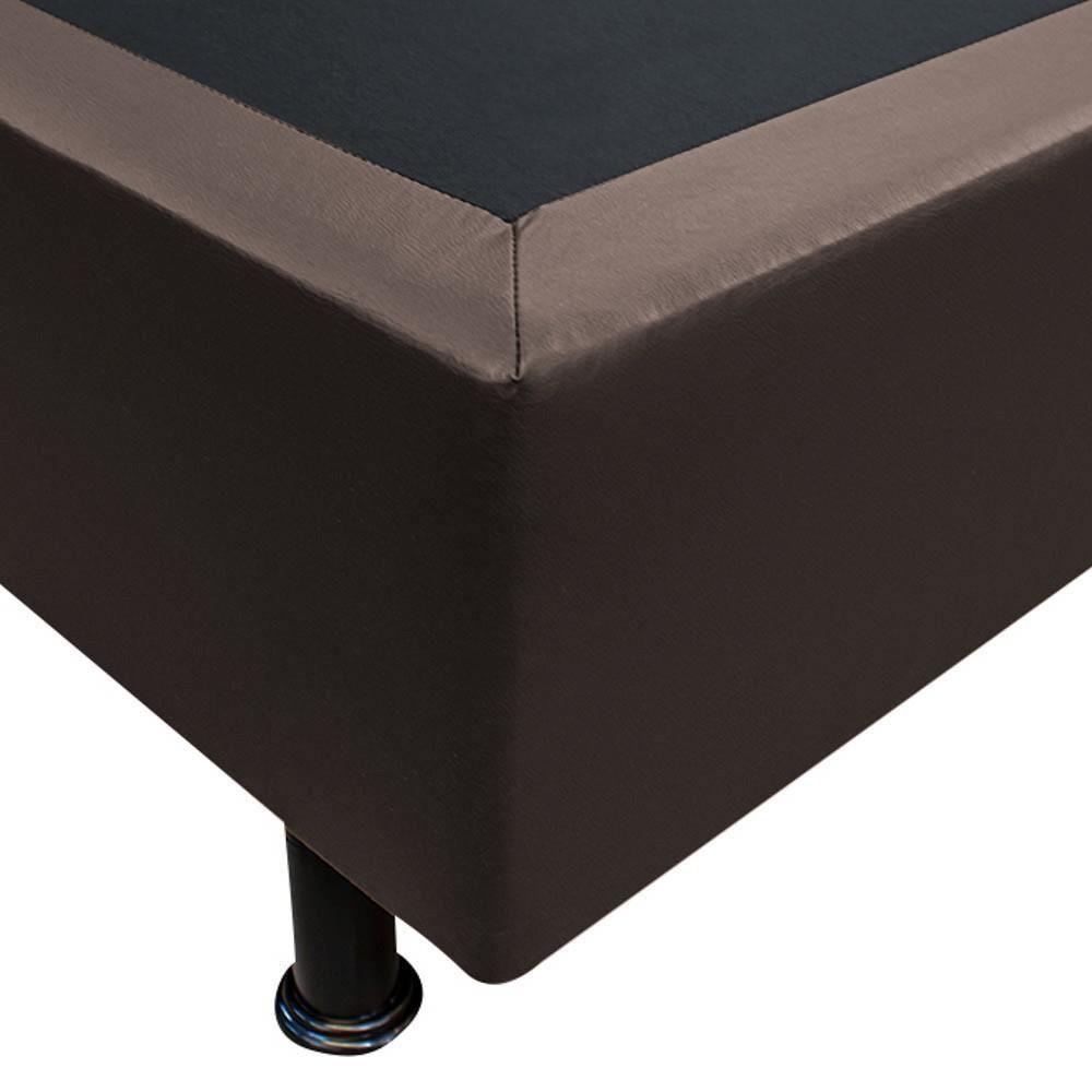 Base Box Para Cama Casal 138x188cm Liz S05 Sintético Marrom - Mpozenato - 3