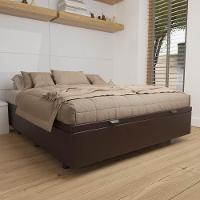 Base Box Baú Para Cama Viúva 128x188cm Liz S05 Sintético Marrom - Mpozenato - 2