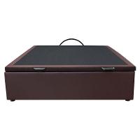 Base Box Baú Para Cama Viúva 128x188cm Liz S05 Sintético Marrom - Mpozenato - 6