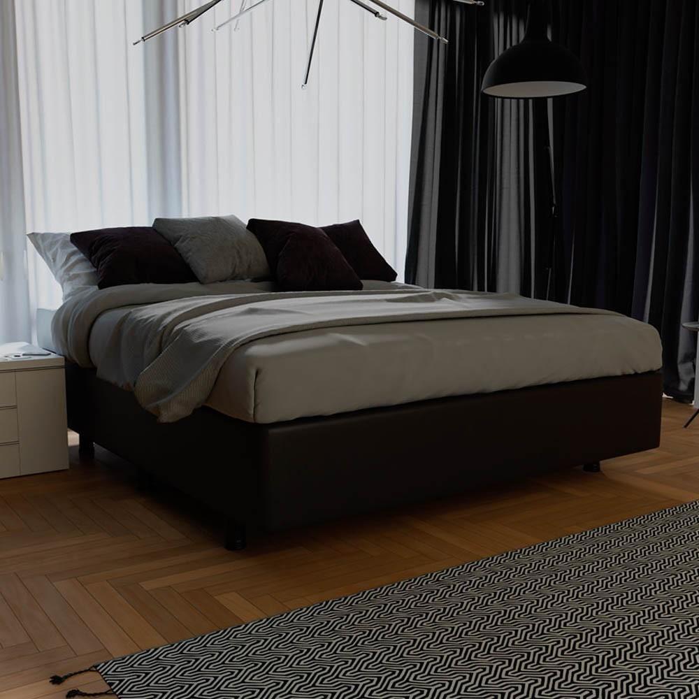 Base Box Para Cama Viúva 128x188cm Liz S05 Sintético Preto - Mpozenato - 2