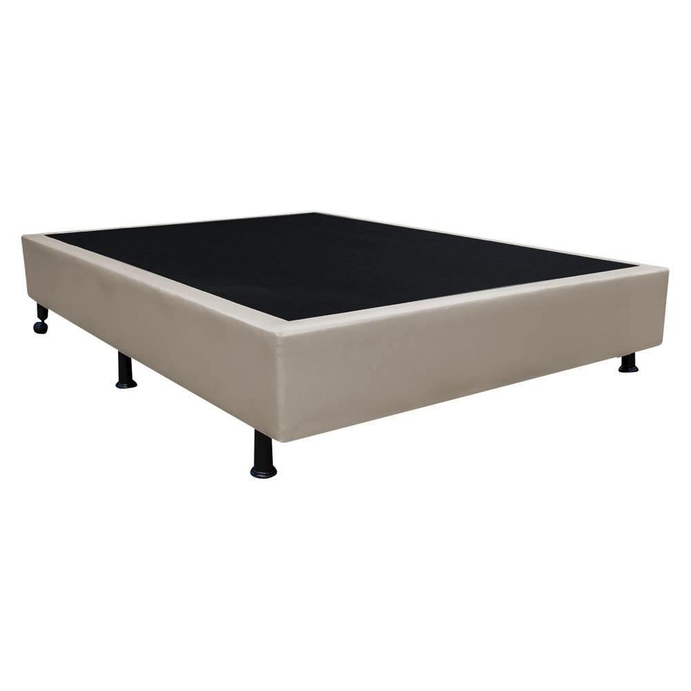 Base Box Para Cama Viúva 128x188cm Liz S05 Sintético Bege - Mpozenato - 1