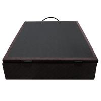 Base Box Baú Para Cama Casal 138x188cm Liz S05 Suede Bordado Marrom - Mpozenato - 7