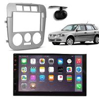 Central Multimídia 2 Din Mp5 Gol G4 Câmera Moldura Tela Prata - 1