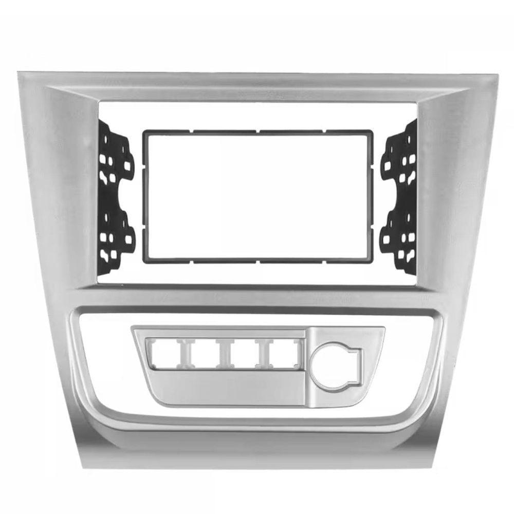 Central Multimídia 2 Din Mp5 Saveiro G6 Câmera Moldura Tela Prata - 5