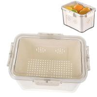 Cesto Organizador De Alimentos Para Geladeira Com Tampa - Multiuso - 1