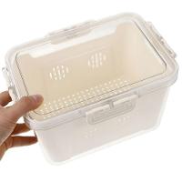 Cesto Organizador De Alimentos Para Geladeira Com Tampa - Multiuso - 5