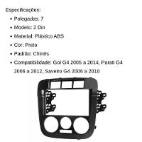 Central Multimídia 2 Din Mp5 Gol G4 Câmera Moldura Tela Pt - 3