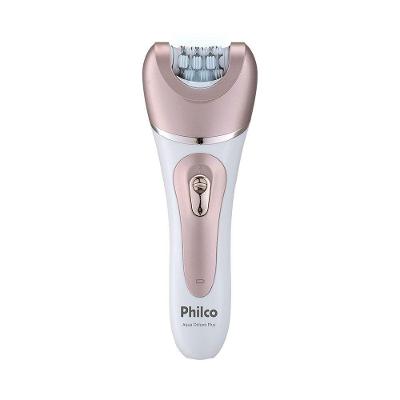 Depilador Philco Aqua Deluxe Plus Pdp02r Sem Fio Branco - Rosa Bivolt