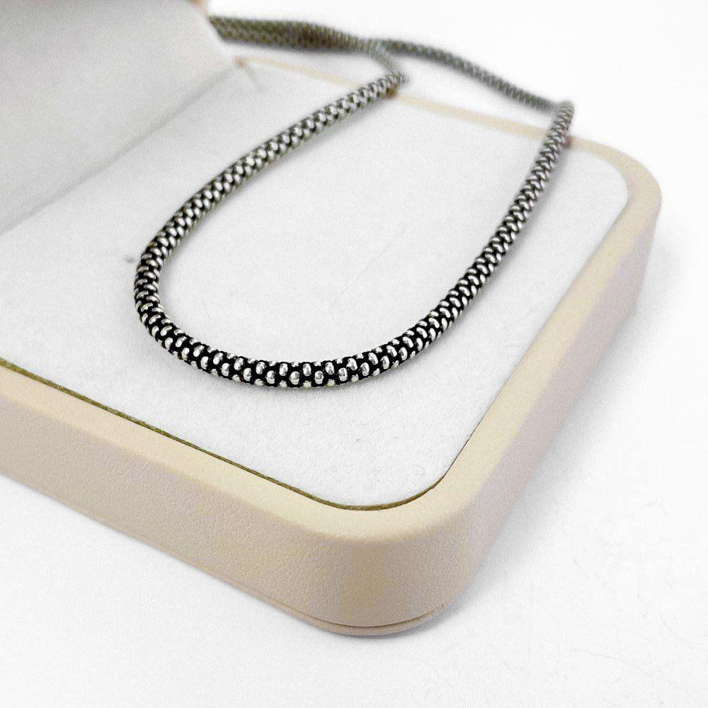 Corrente Pipoca 2,8mm Prata De Bali 925 - 4