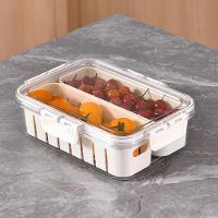 Cesto Organizador Com Tampa Para Geladeira - Compacto e Funcional