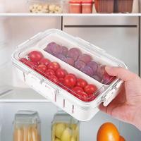 Cesto Organizador Com Tampa Para Geladeira - Compacto e Funcional - 8