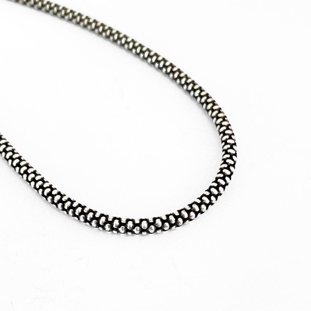 Corrente Pipoca 2,8mm Prata De Bali 925 - 3