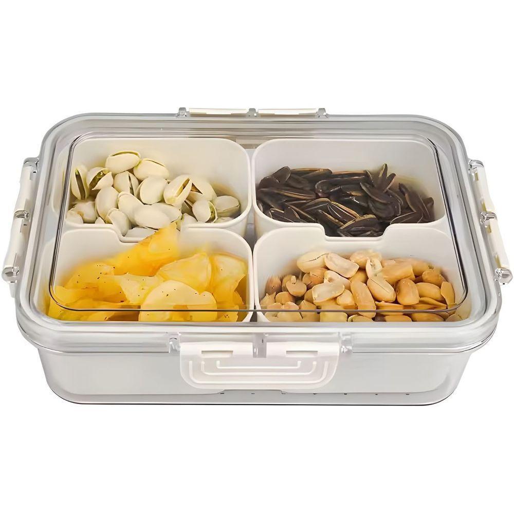 Cesto Organizador Com Tampa Para Geladeira - Empilhável e Versátil - 7