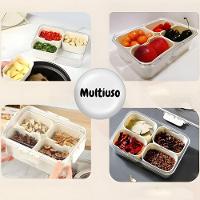 Cesto Organizador Com Tampa Para Geladeira - Empilhável e Versátil - 5