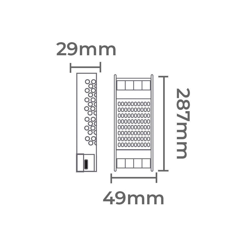 Fonte De Alimentação Chaveada Nordecor Dimerizável 12v 12,5a - 150w 127v Unica 7104 - 2