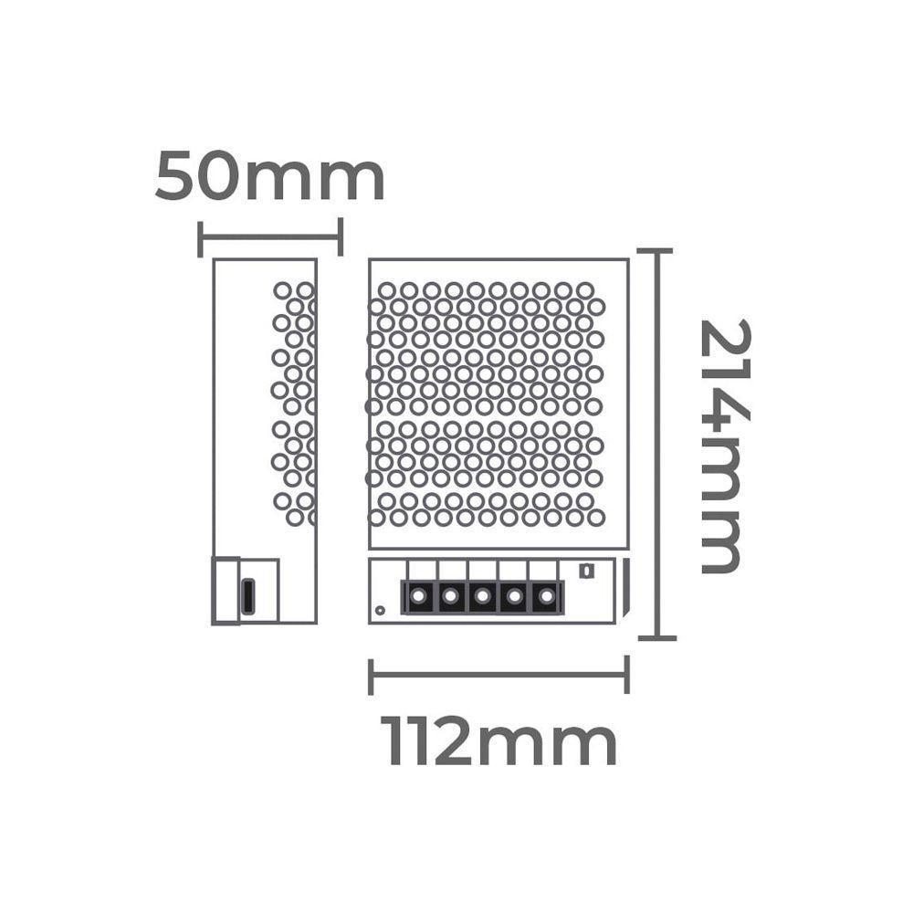 Fonte De Alimentação Chaveada Nordecor Com Cooler 12v 30a - 360w Bivolt Unica 7028 - 2