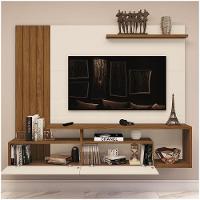 Painel para TV até 65" Lian Casa 812 nature com off white - 9