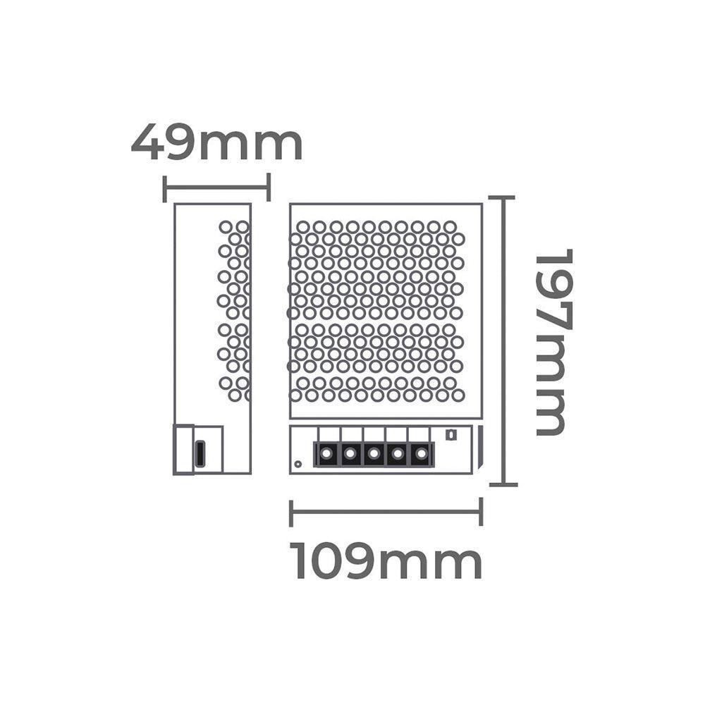 Fonte De Alimentação Chaveada Nordecor 12v 21a - 252w Bivolt Unica 7026 - 2