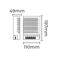 Fonte De Alimentação Chaveada Nordecor Com Cooler 12v 25a - 300w Bivolt Unica 7027 - 2