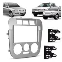 Central Multimídia 2 Din Mp5 Saveiro G4 Câmera Moldura Tela Prata - 5