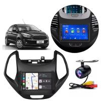 Central Multimídia 2 Din Mp5 Ford Ka Câmera Moldura Tela Pt - 1