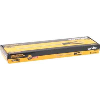 Chave Phillips 1/4X8 N.2 Cromo Vanádio Cabo Anatômico Embor